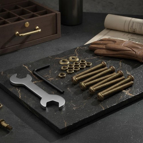 Bed frame hardware set - bed,